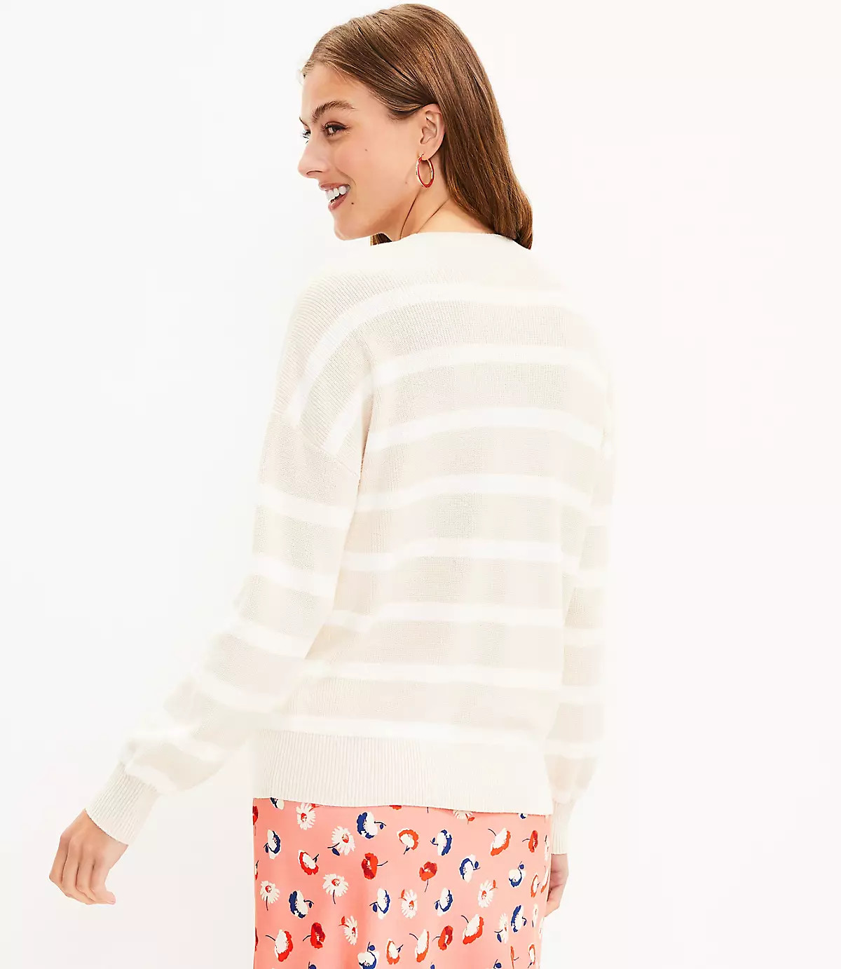 Striped Henley Sweater | LOFT