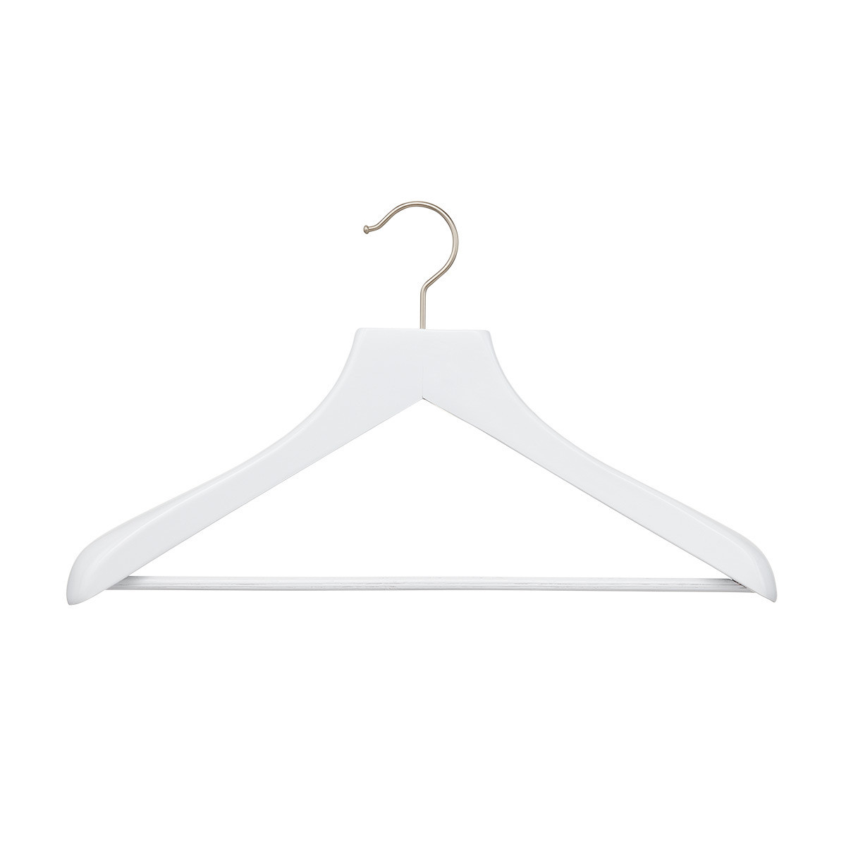 The Container Store Superior Wooden Coat Hanger with Ribbed Bar | The Container Store