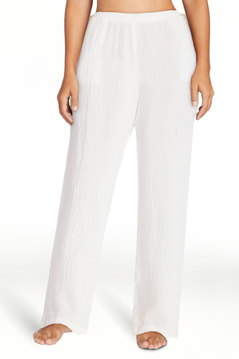 No Boundaries Side Tie Gauze Beach Pants, Women's XXS-XXL | Walmart (US)