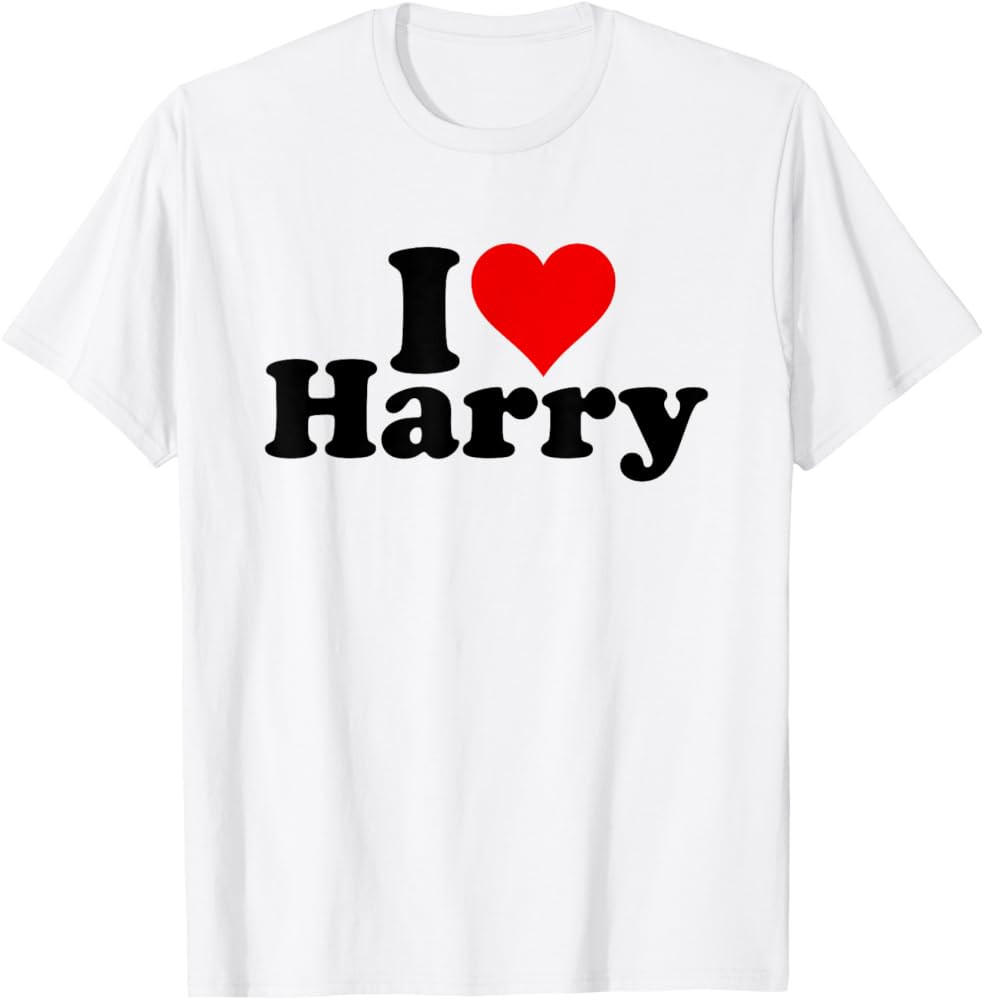 I Love Heart Harry T-Shirt | Amazon (US)