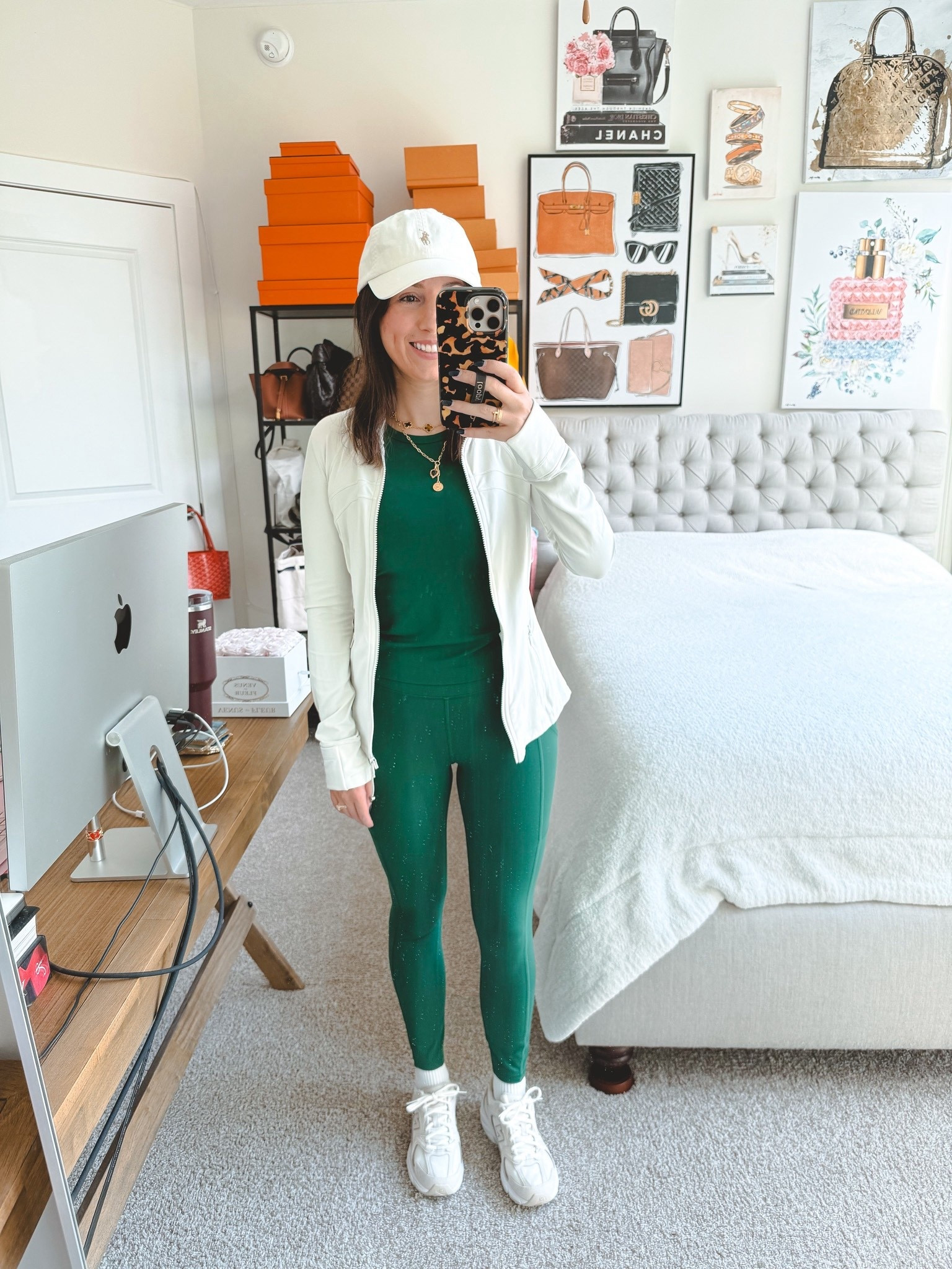 Lululemon align tank and leggings in Everglade green. Define jacket is in the shade Bone.



#LTKActive #LTKFindsUnder100 #LTKSeasonal