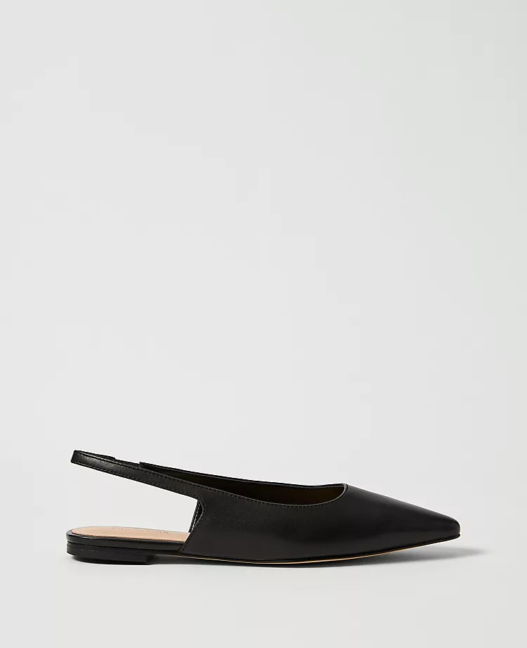 Leather Slingback Flat | Ann Taylor