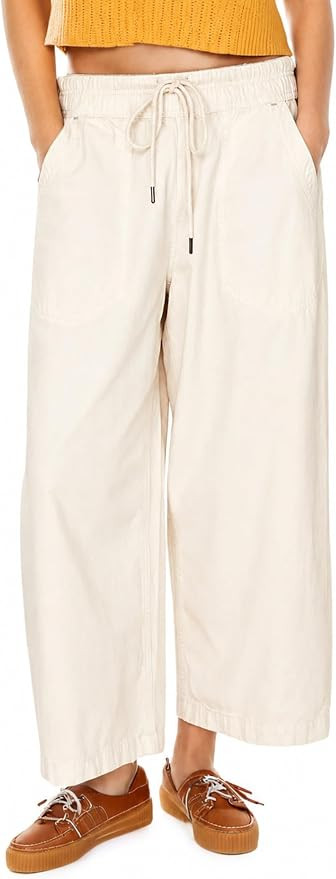 Womens Mid Rise Wide Leg Jeans Drawstring Ankle Baggy Casual Elastic Fashion Boyfriend Denim Pant... | Amazon (US)