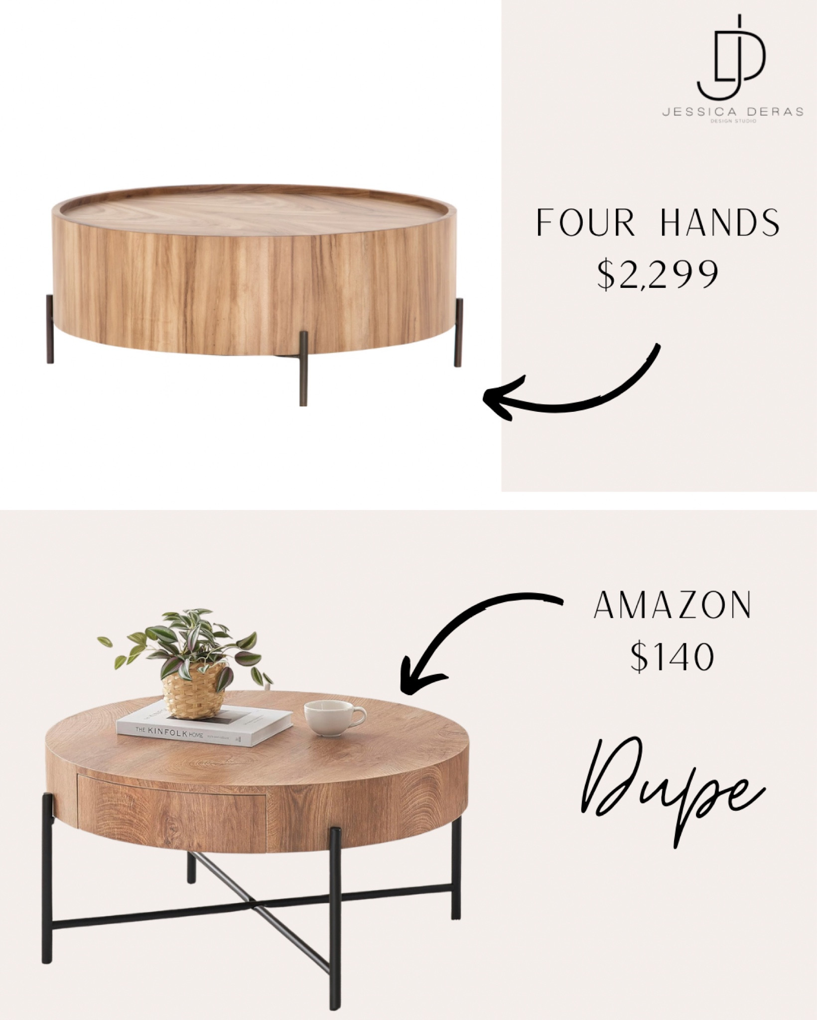 Four hands coffee table dupe😉👌🏼

Interested in our interior design? (jessicaderasinteriordesign.com) to schedule a 30 min free Discovery call! We’d love to design your home. Interested in our interior design? (jessicaderasinteriordesign.com) to schedule a 30 min free Discovery call! We’d love to design your home.