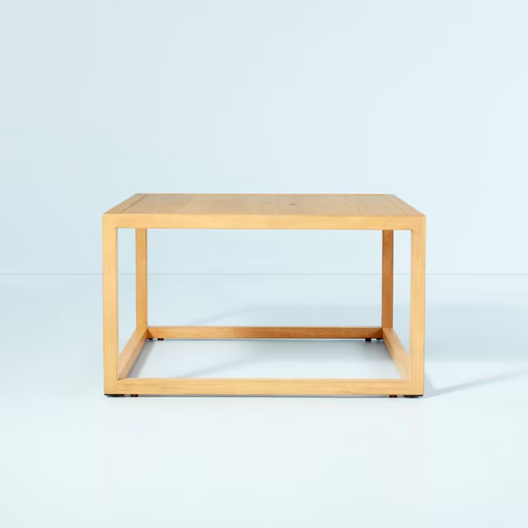 Wood Frame Square Coffee Table - Natural - Hearth & Hand™ with Magnolia | Target