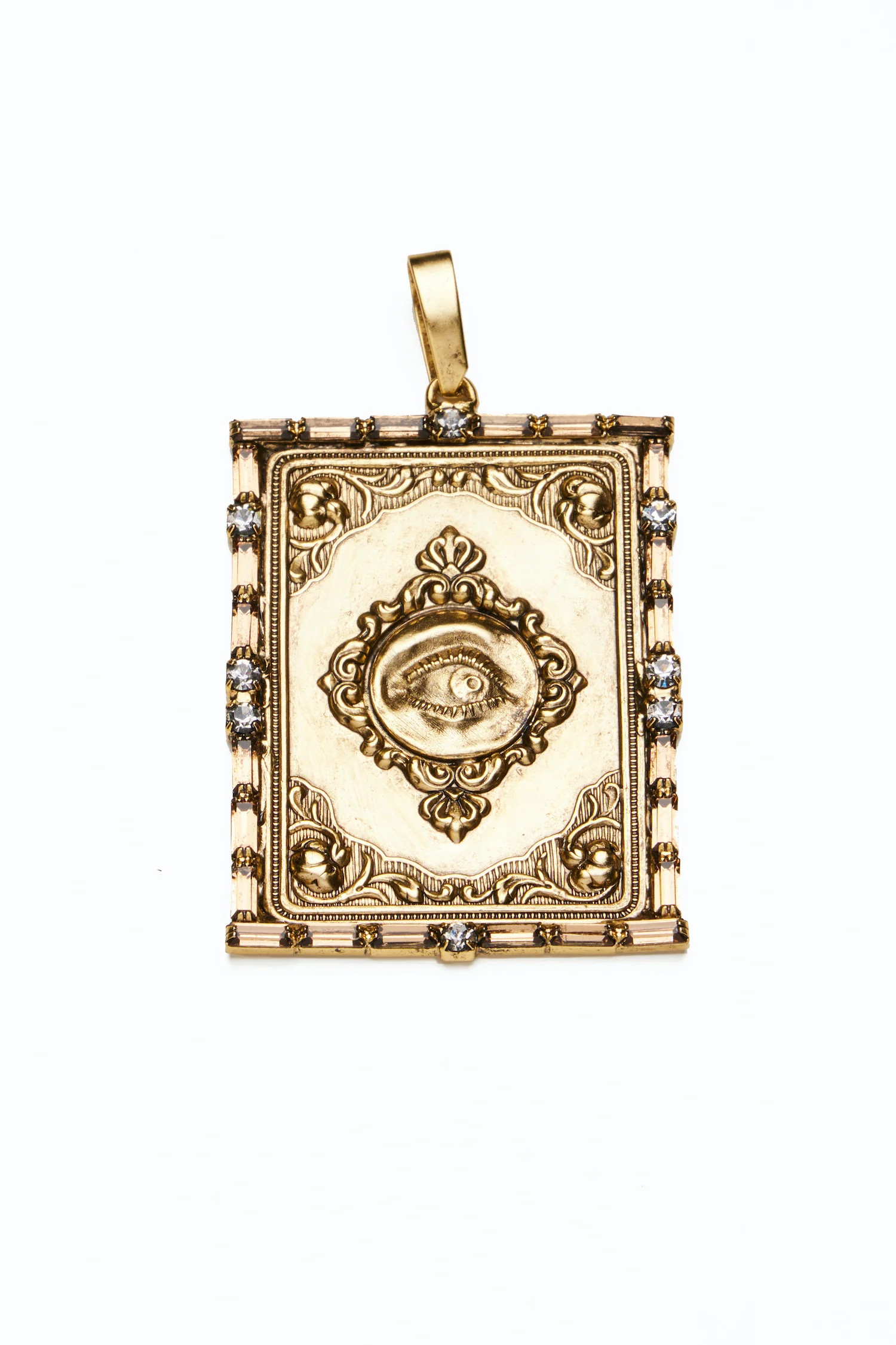 DYLAN LEX | Lovers Eye Charm | 18k Gold Plated Vintage Inspired Charm Pendant | DYLANLEX