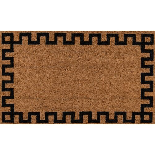 1'6"x2'6" Greek Key Border Doormat, Natural | One Kings Lane