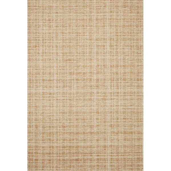 Chris Loves Julia x Loloi Polly Checkered Straw/Ivory Area Rug | Wayfair North America