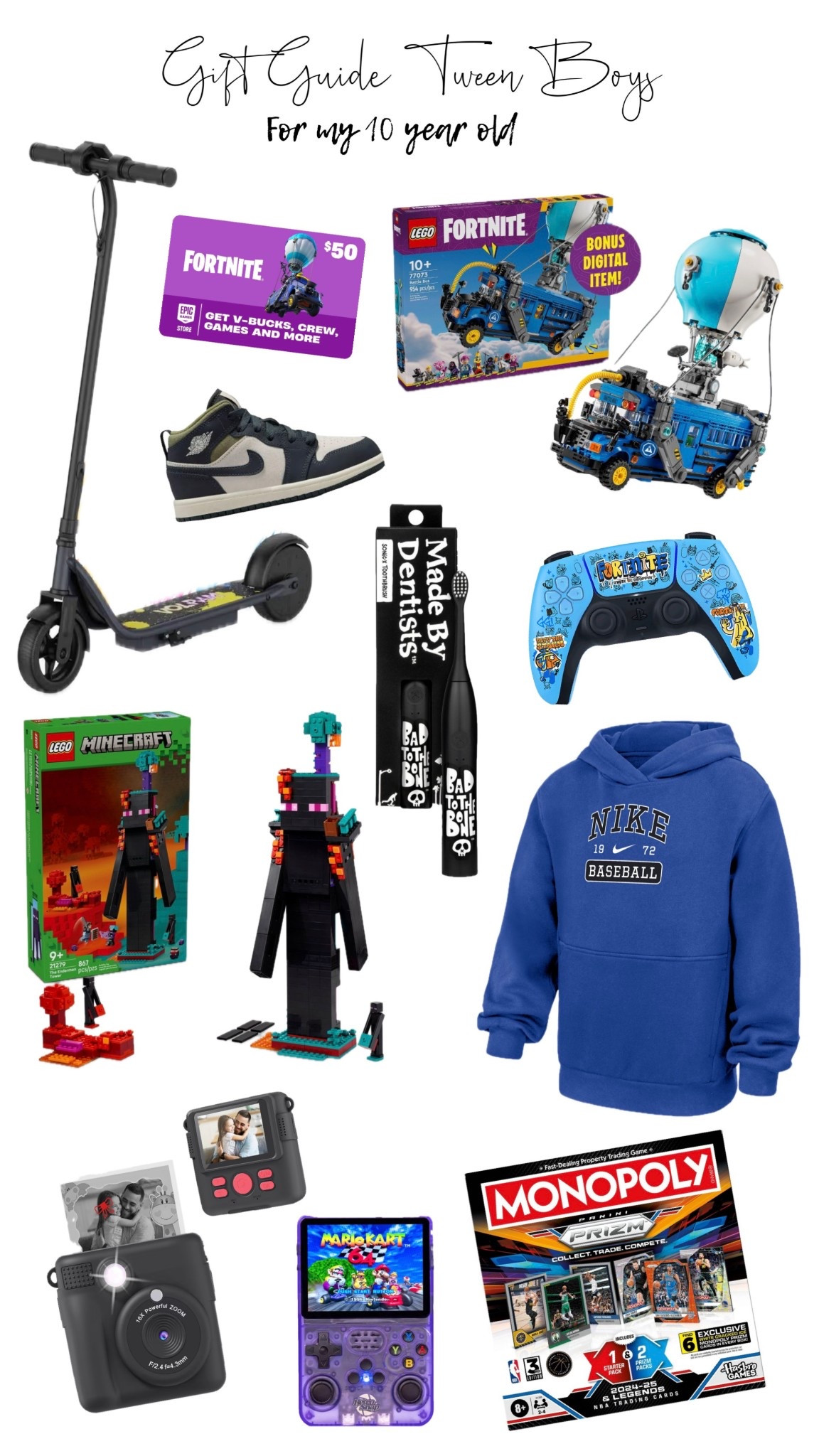 Gift Guide for Tween Boys! Gifts for my 10 year old! 🎁 

#LTKGiftGuide #LTKHoliday #LTKKids