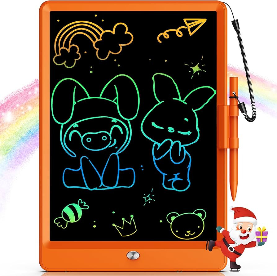 Bravokids LCD Writing Tablet for 3-8 Year Olds - 10 Inch Doodle Board Electronic Drawing Pad, Edu... | Amazon (US)