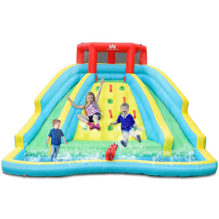 Costway Inflatable Mighty Water Slide Park Bounce Splash Pool Patio | Target