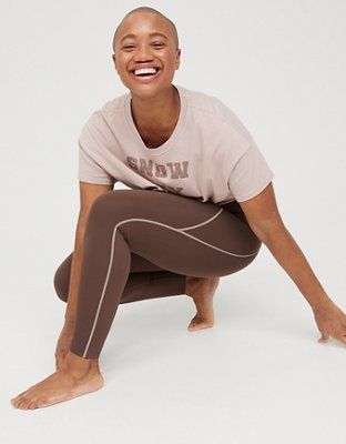 OFFLINE Goals High Waisted Pop Stitch Legging | American Eagle Outfitters (US & CA)
