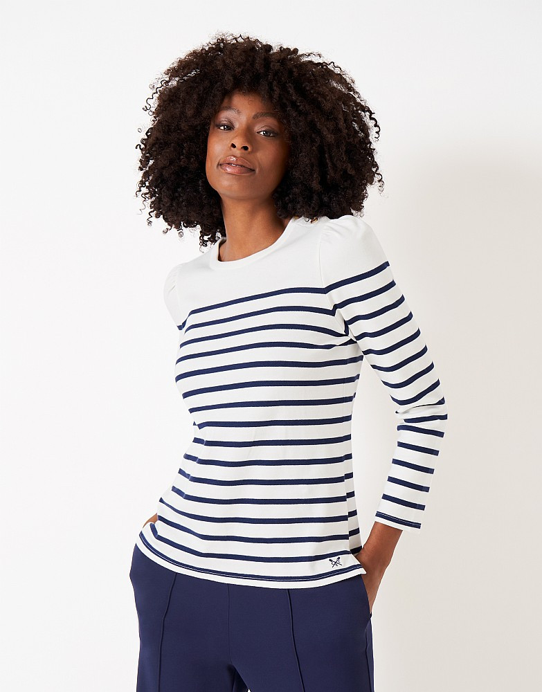 Women's Button Breton Top from Crew Clothing Company | Crew Clothing (UK)