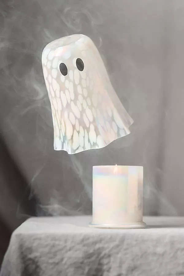 Ghost Fresh White Tonka & Santal Cheena Glass Cloche Candle | Anthropologie (US)