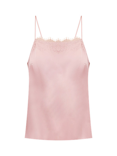 Lace Trim Square Neck Tank Top | Ann Taylor