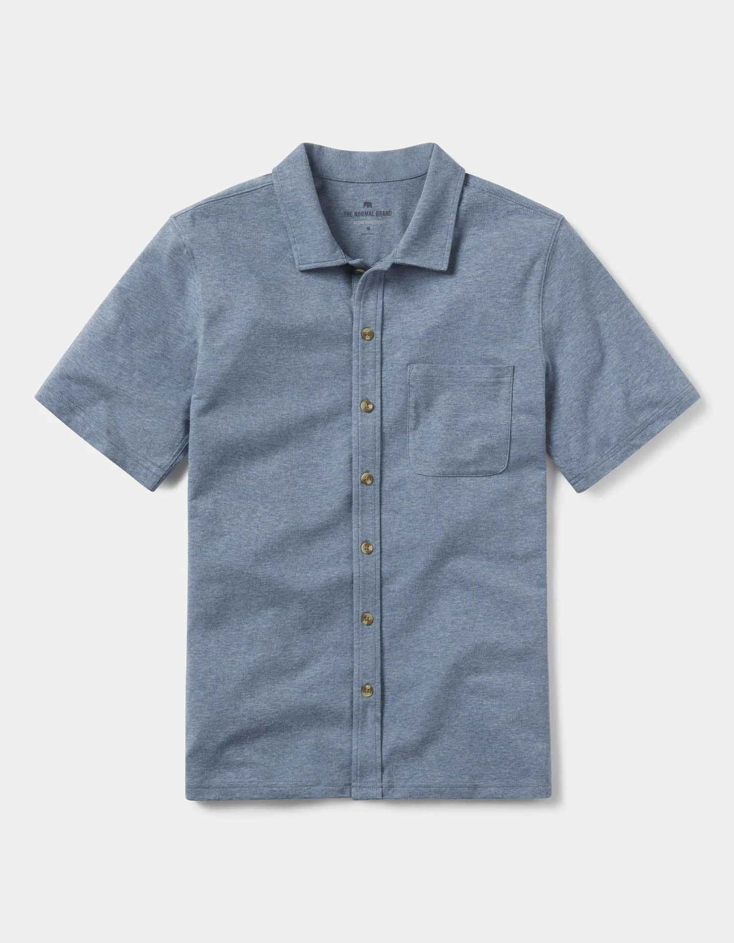 Active Puremeso Weekend Button Down in Lake Blue | The Normal Brand
