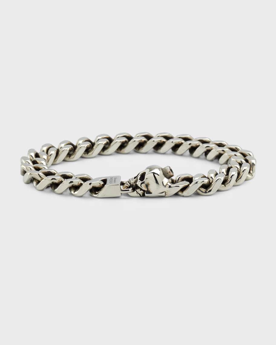 Men's Skull Curb Chain Bracelet | Neiman Marcus