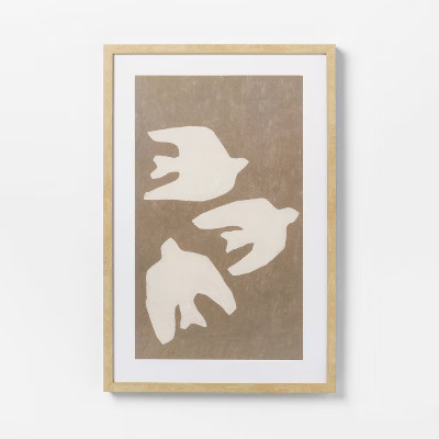 20"x30" Bird Light Wood Framed Art - Threshold™ designed with Studio McGee | Target