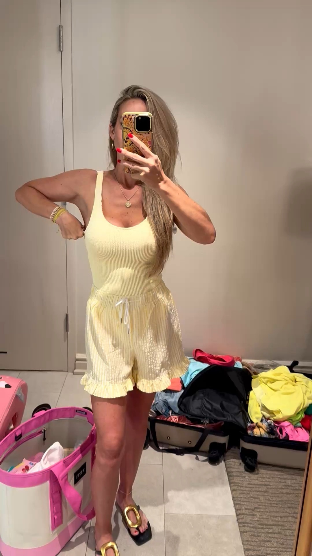 💛 budget friendly swimsuit. Scrunch one piece. Yellow bathing suit. Summer vacation. Spring break. Resort  

#LTKTravel #LTKootd #LTKSwim