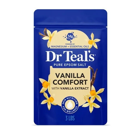 Dr Teal's Epsom Salt Magnesium Soak, Vanilla Comfort, 3 lbs | Walmart (US)