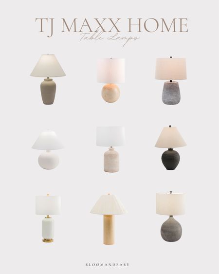 Tj Maxx table lamps / aesthetic lighting / neutral home decor / spring home decor

#LTKFind #LTKstyletip #LTKhome
