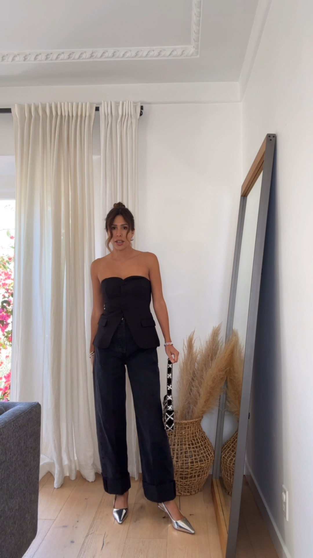 All black denim holiday look from anthropologie 

#LTKStyleTip #LTKParties #LTKHoliday