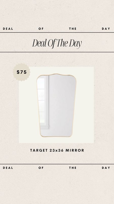 Deal of the Day - Target Mirror // only $75!

target home, target finds, target deals, target mirror, target decor, target furniture, studio mcgee finds, deals, affordable home finds, budget friendly decor, budget friendly mirror

#LTKHome #LTKFindsUnder100 #LTKStyleTip