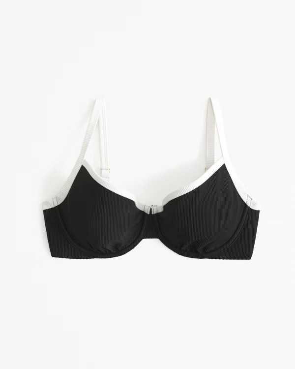 Curve Love 90s Clean Underwire Bikini Top | Abercrombie & Fitch (US)