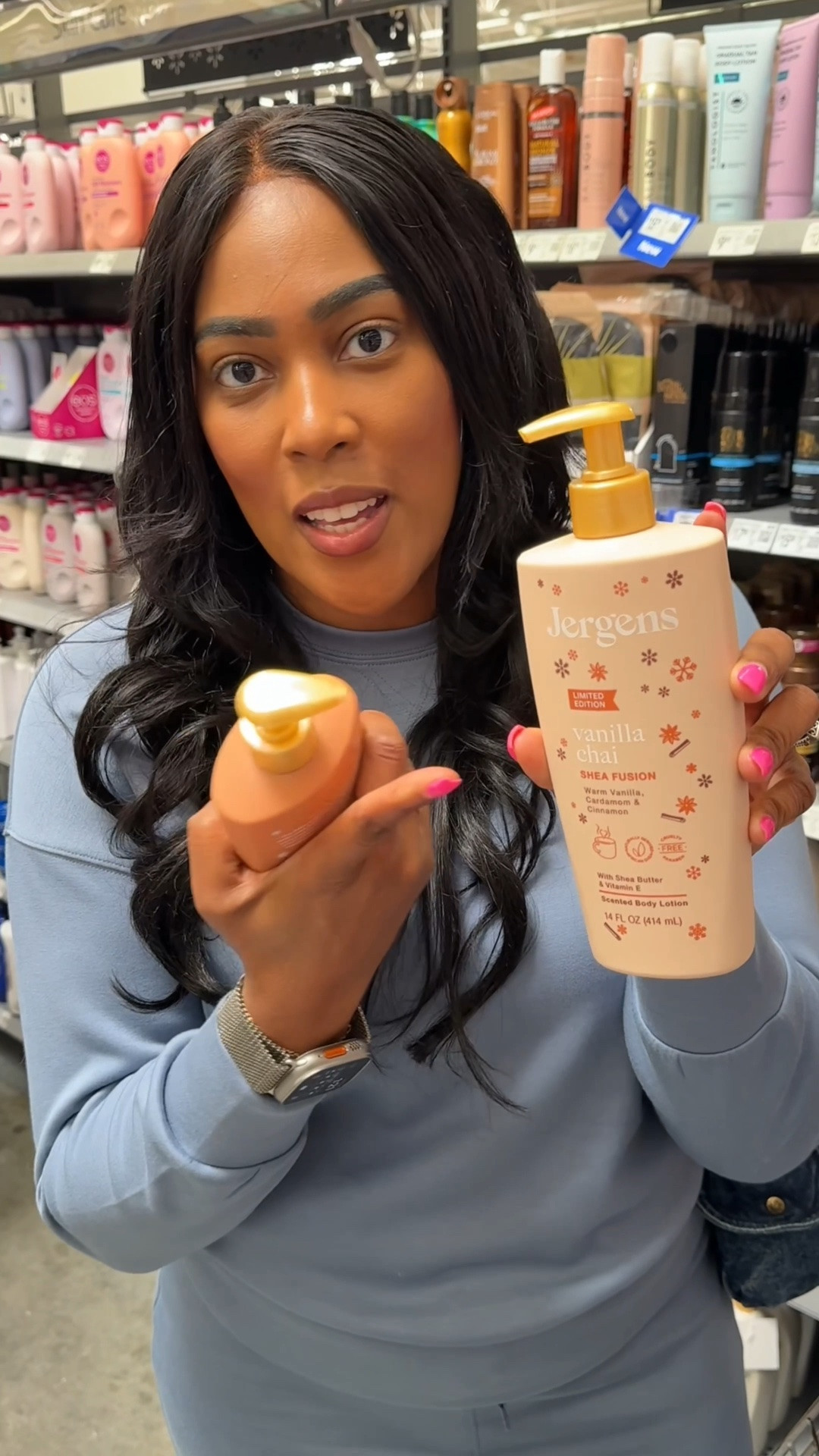 Jergens has new seasonal scented lotions that smell amazing!
￼