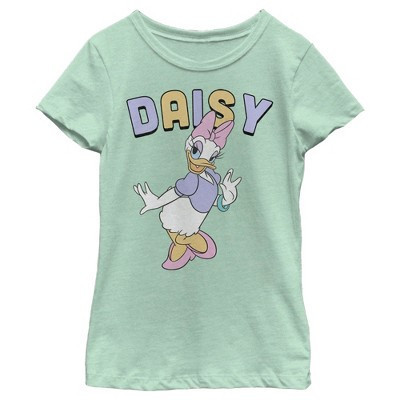 Girl's Disney Daisy Duck  T-Shirt - Mint - Medium | Target