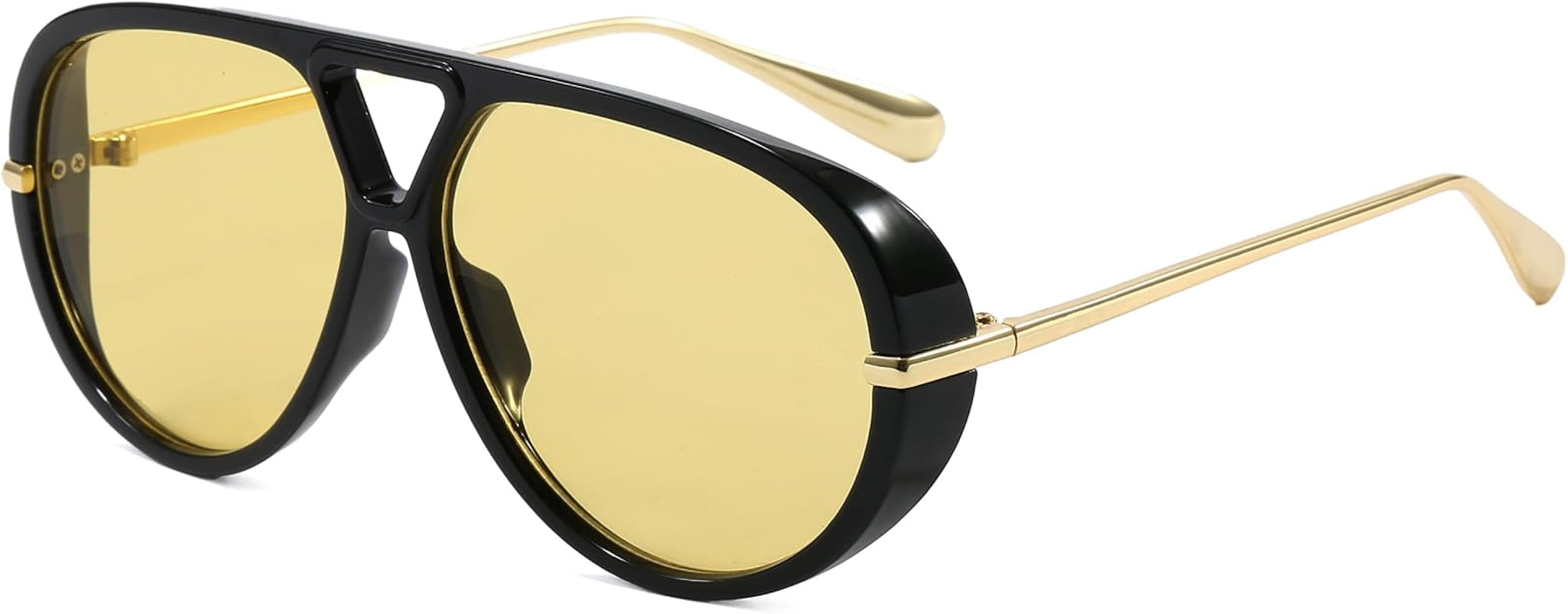 AIEYEZO Gafas de sol de aviador de gran tamaño para mujeres y hombres, moda retro con marco gran... | Amazon (US)