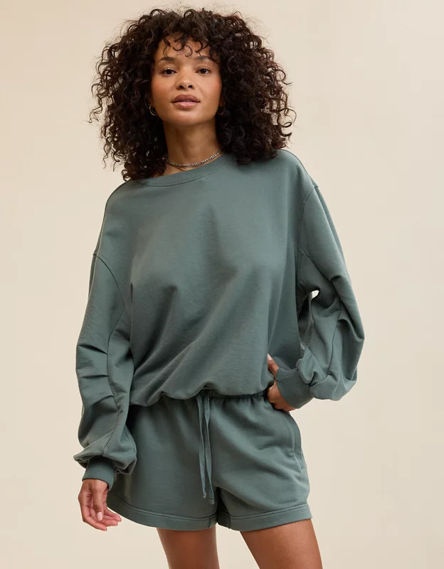 Aerie Jet Setter Crew Sweatshirt | Aerie