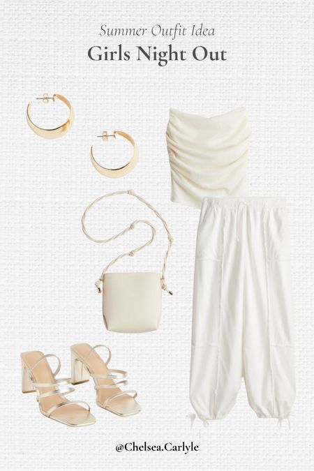 All white for a girls night 🤍

| hm | H&M | affordable | summer pants | summer outfit | white outfit | bachelorette | bride | heels | gold hoops | tank top | parachute pants | trendy |



#LTKWedding #LTKSeasonal #LTKFindsUnder50
