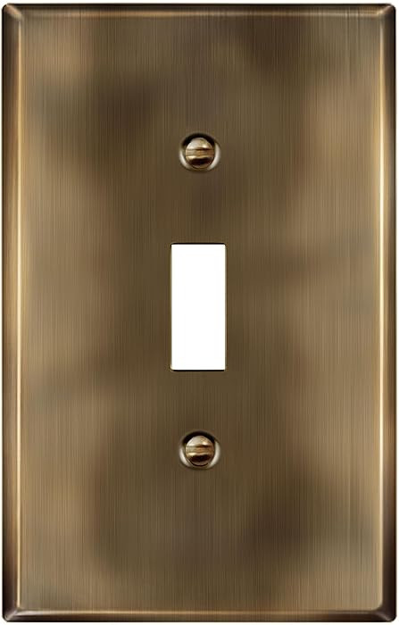 LIDER Toggle Light Switch Metal Wall Plate, Switch Cover, Corrosion Resistant, Mid-Size 1-Gang 4.... | Amazon (CA)