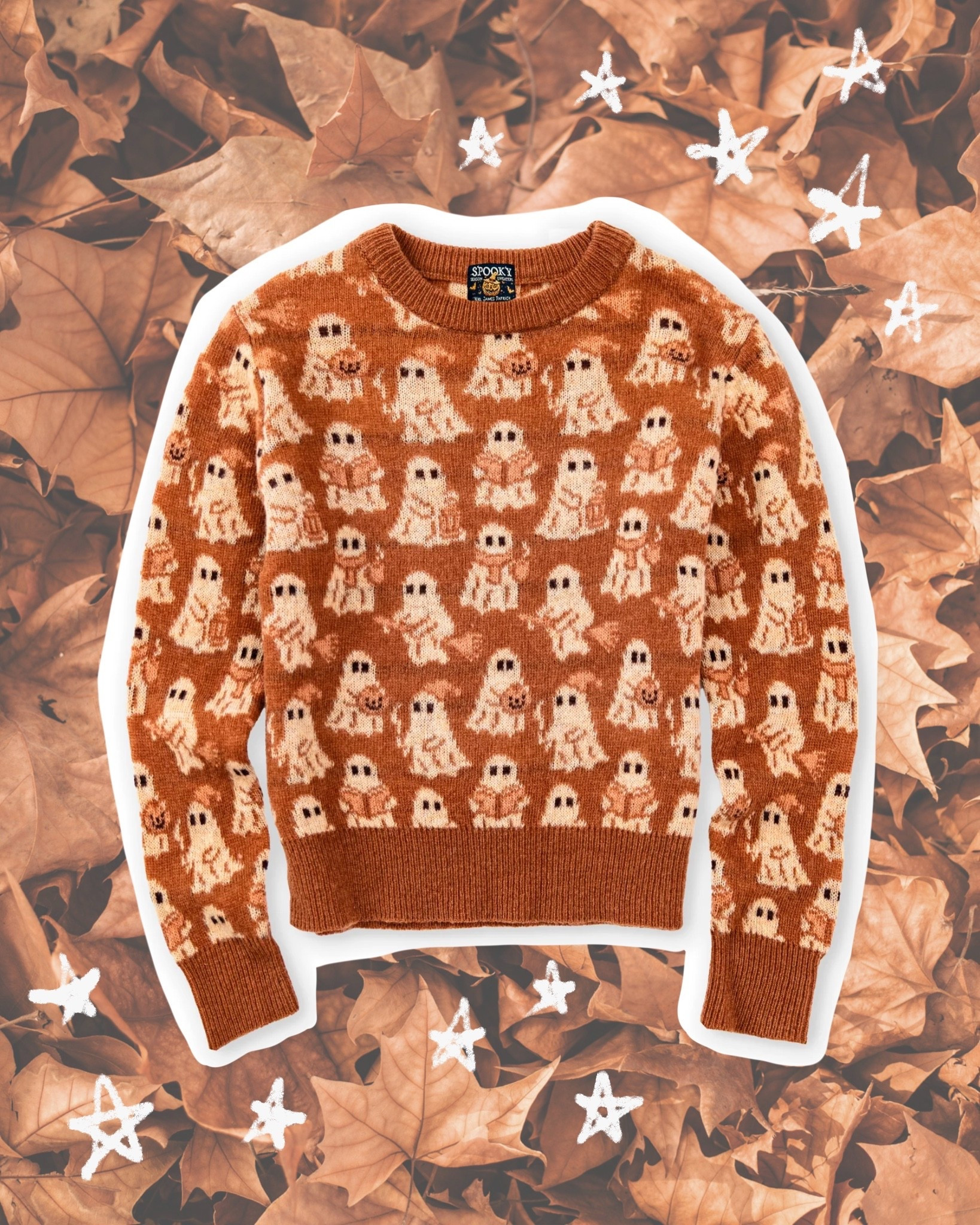 Cozy ghost sweater from Kiel James Patrick 🍁 book ghost reading mug lantern nightcap wool sweater fall style

#LTKStyleTip #LTKMidsize #LTKSeasonal