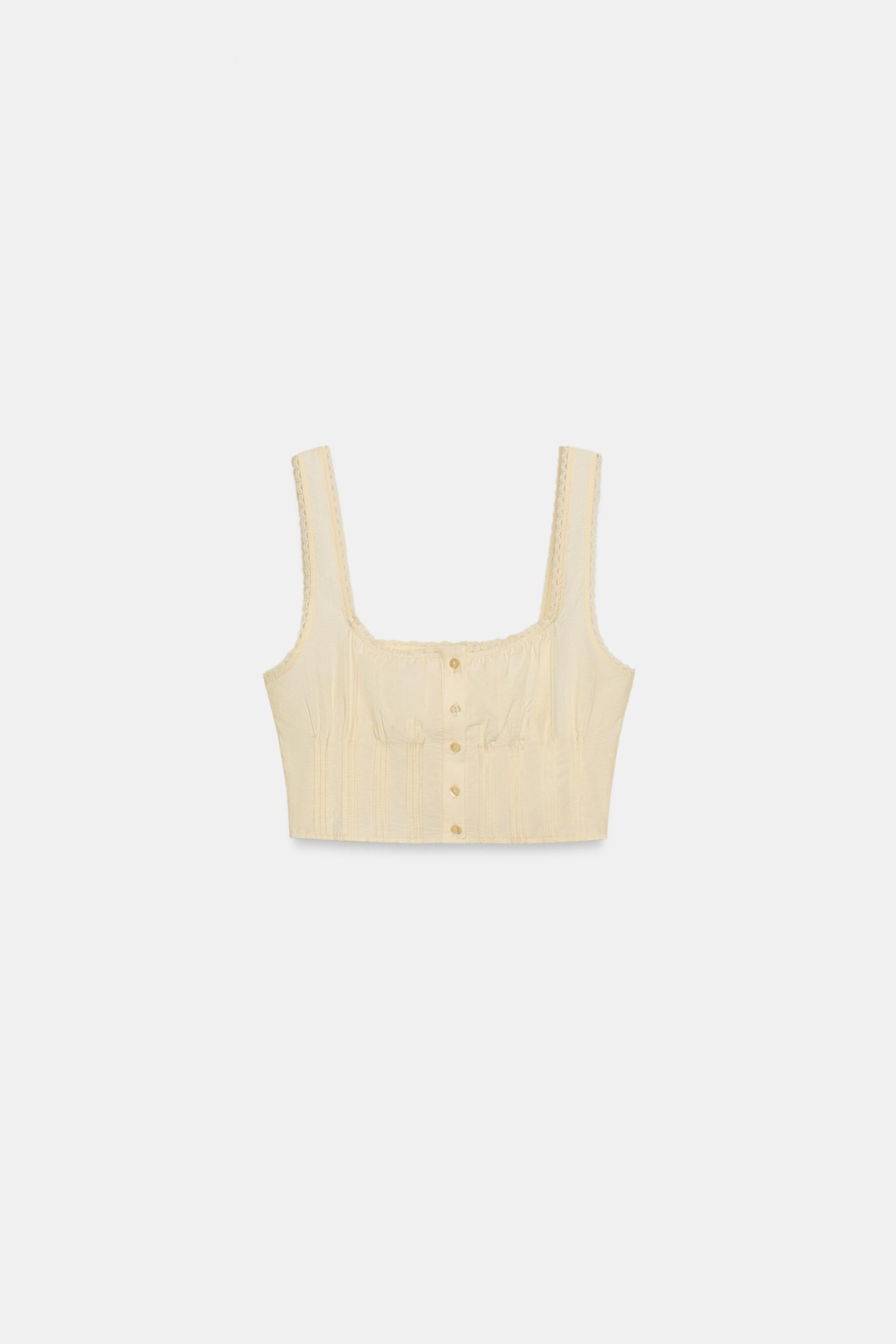 LACE CROP TOP | Zara US