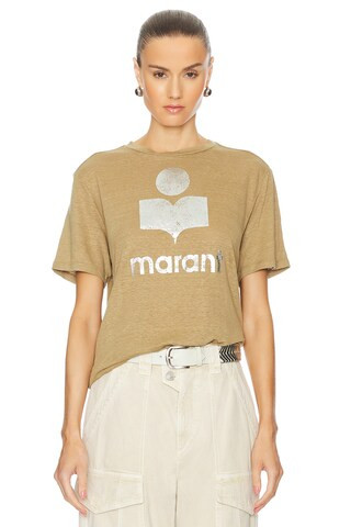Isabel Marant Etoile Zewel Tee in Light Khaki from Revolve.com | Revolve Clothing (Global)