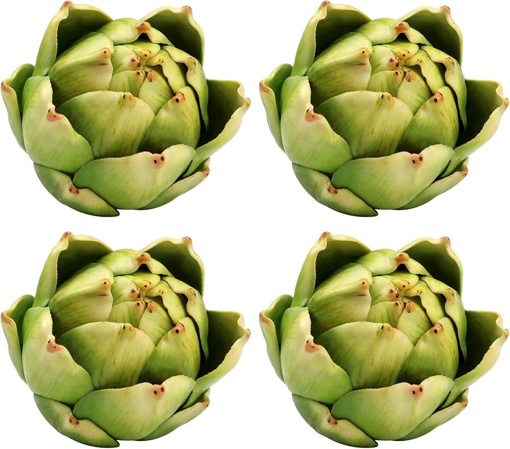 Artificial Artichoke,Artifical Vegetables Fake Artichoke,Green Faux Artichokes Artificial Vegetab... | Amazon (US)
