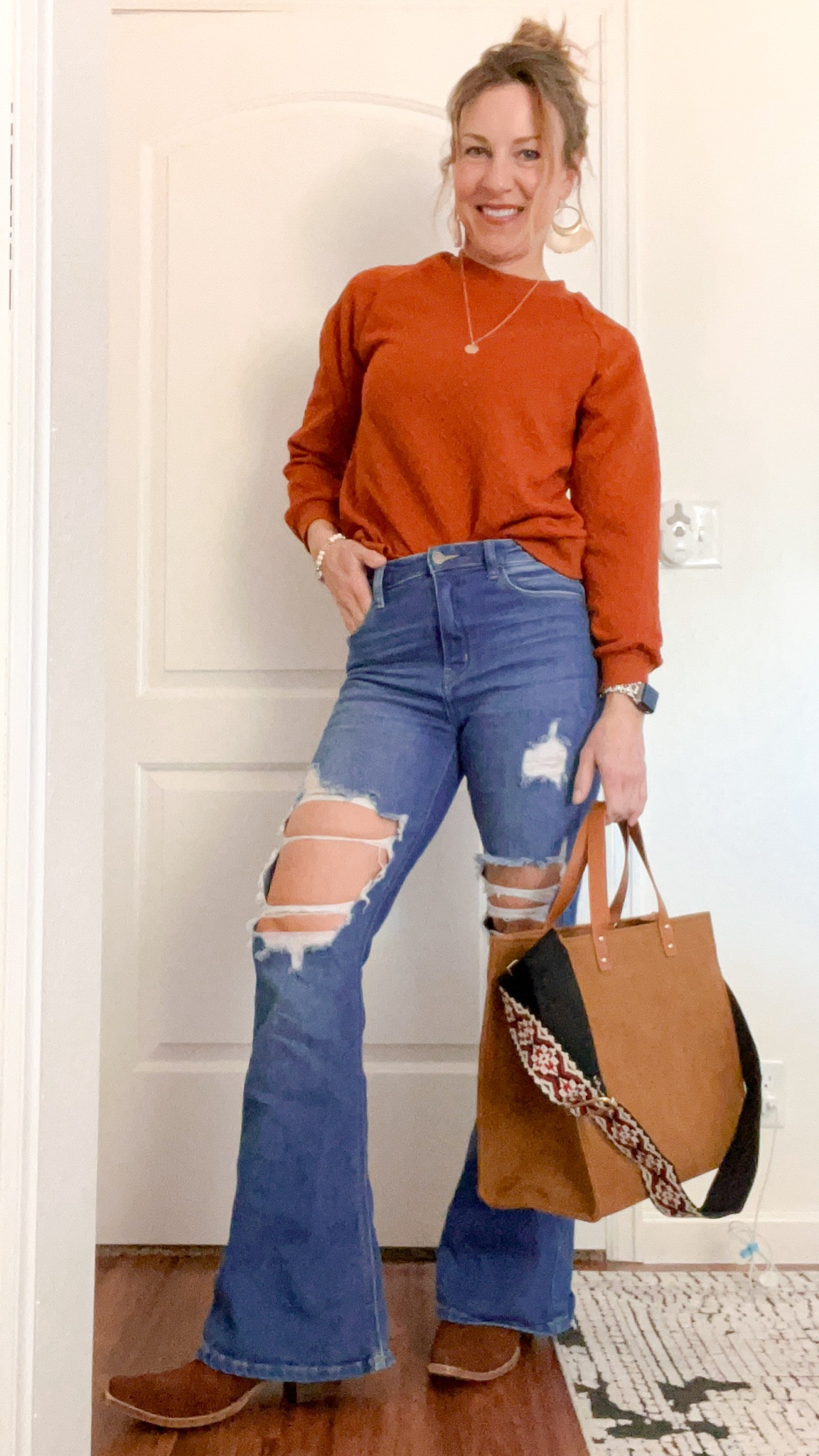 Sweater and tote on sale now! 

#LTKover40 #LTKstyletip #LTKsalealert