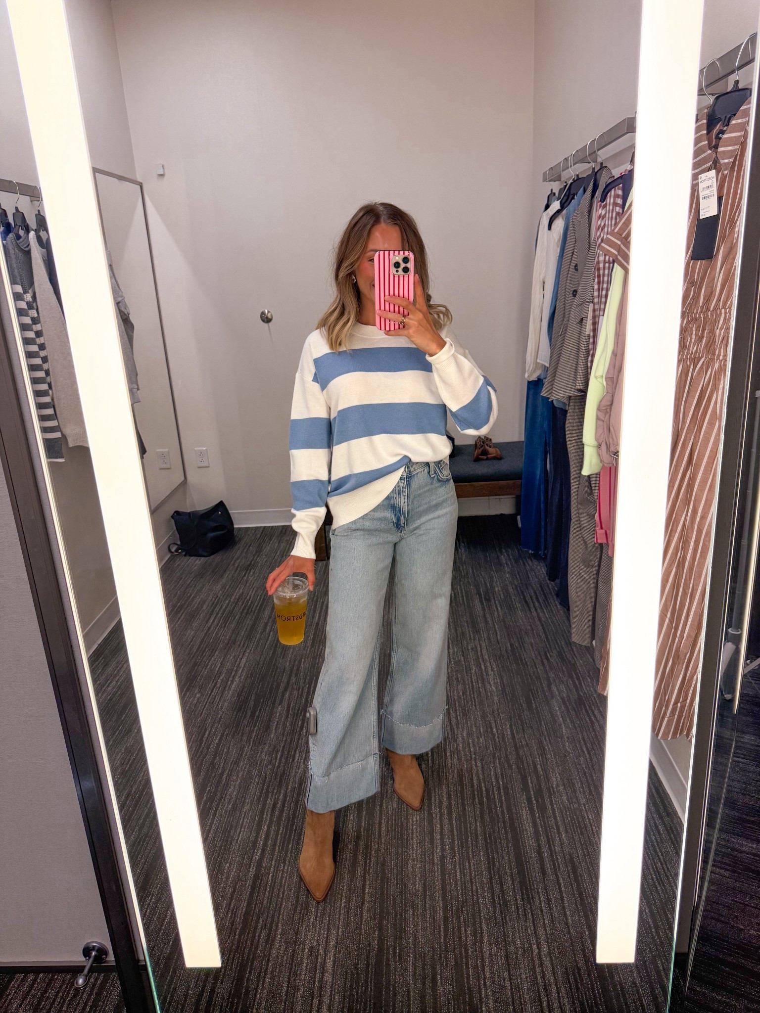 Nordstrom Anniversary Sale Outfit Inspo 
Wearing size small in top and
Jeans size 26

#LTKStyleTip #LTKSeasonal #LTKSaleAlert