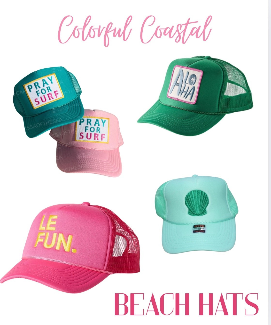 Colorful Coastal Beach Hats

Colorful Coastal, beach hat, colorful fashion, fun hats, summer accessories 

#LTKStyleTip #LTKSeasonal #LTKFindsUnder100