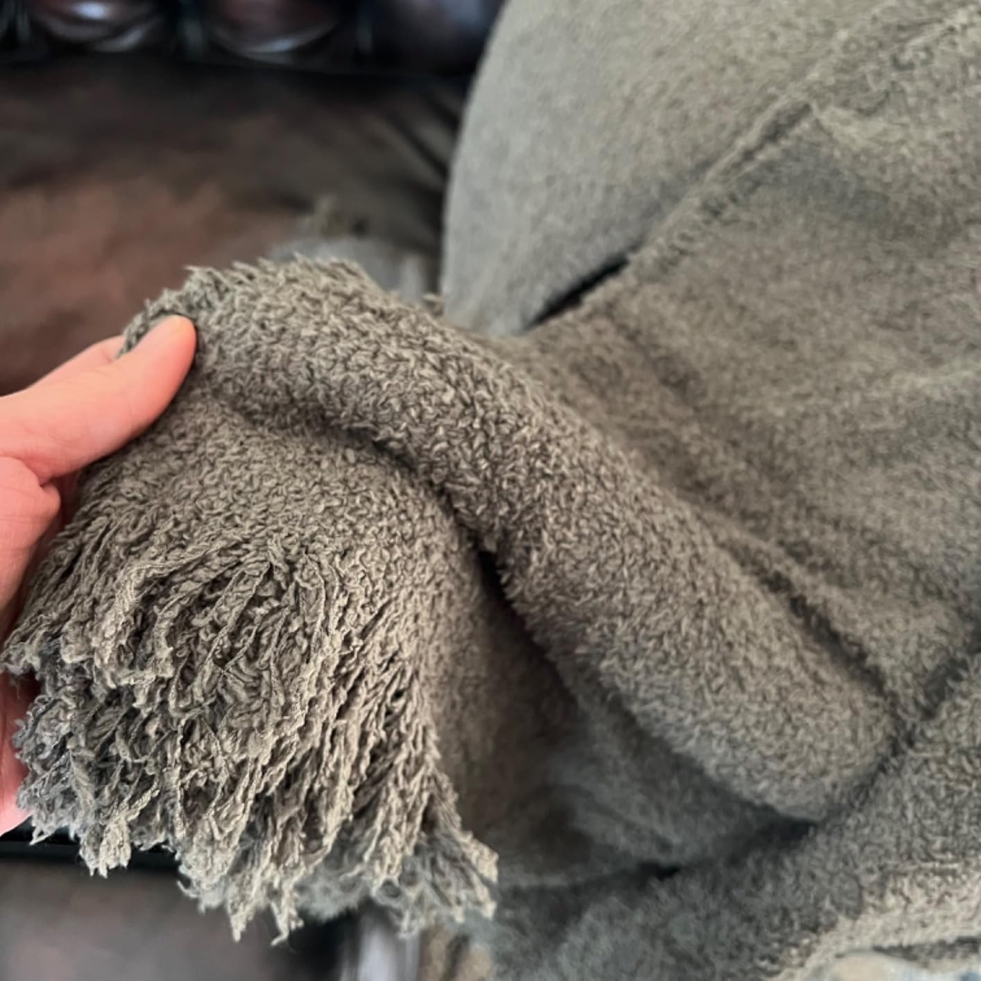 Throw Blanket for Couch-Soft Boho Throw Blanket,Cozy Knit Throw Blankets,Small Knitted Lightweigh... | Amazon (US)