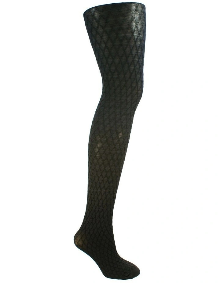 Superfine 70D Merino Diamond Tights in Black | Myer