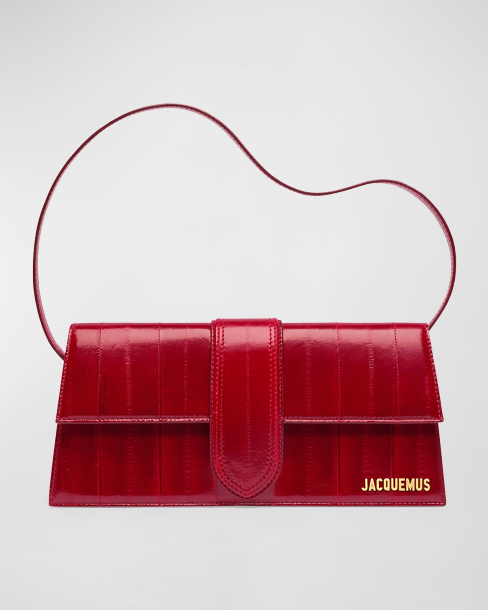 Le Bambino Long Leather Shoulder Bag | Neiman Marcus