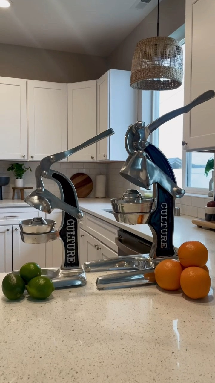 Comment “JUICE” and I’ll send you the link to my Verve Juicer!! Make sure you’re following so you can get the link! 

I am thrilled to share my experience with the Verve Culture Artisan Citrus Juicer and how it has truly transformed my daily wellness routine. Not only does the artisan made juicer extract every drop of goodness from the citrus, but is the coolest statement piece in my kitchen. 

In the morning, I love preparing a fresh glass of nourishing juice using my @verve_culture citrus juicer. This juicer has inspired me to experiment with healthy mocktails and I’m loving them! The wellness benefits in addition to the vibrant colors and flavors of these drinks add a beautiful dose of sunshine to my day!

The process of juicing is so meditative, and allows me to slow down, focus on my health, and start my day feeling refreshed and energized.

The juicer’s design and efficiency has made it a wonderful addition to my lifestyle. I love that I can elevate such a wide variety of recipes with this juicer, from salad dressings and marinades to mocktails and even desserts.

I am so grateful for the partnership with Verve Culture and the positive impact that their juicer has had on me. I look forward to continuing using my trusty new kitchen companion and enjoying its contributions to my self care routine and creativity in the kitchen.

Comment “JUICE” for the link or find the link in my bio for my LTK to shop the Verve Culture Artisan Citrus Juicer! 
 
🍊Featured Recipe 🥥

• 2 large freshly squeezed oranges
• 1 freshly squeezed lime
• 4 oz coconut water
• 1 splash of coconut milk
• a pinch of himilayan salt
• a touch of honey & salt for the rim
• add a lime garnish & orange peel twist

@verve_culture #verveculture #gifted #juice #freshjuice #modernkitchen #mocktail #citrusjuicer #artisanmade #kitchenessentials #drink #citrus#mocktails #mocktailrecipe #kitchentools @shop.ltk #LTKhome #liketkit @ltk.home