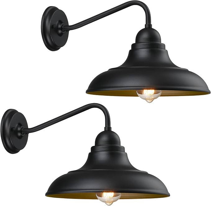Wall Lights Wall Mount for House Farmhouse Wall Sconce Black Outside Lantern Classic Barn Lights ... | Amazon (US)
