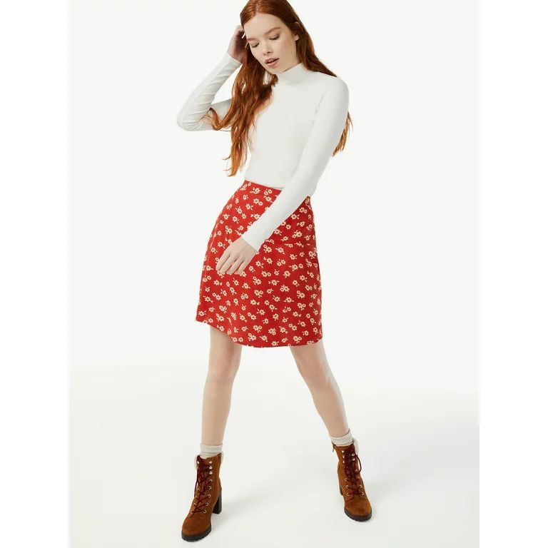Free Assembly Women's Flutter Mini Skirt | Walmart (US)