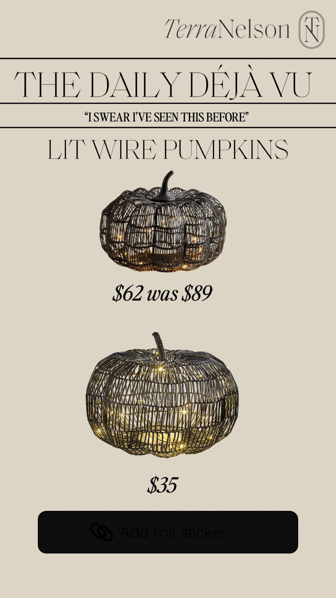 Lit wire black pumpkins from pottery barn and Lowe’s Halloween 

#LTKFindsUnder100 #LTKSeasonal #LTKHome