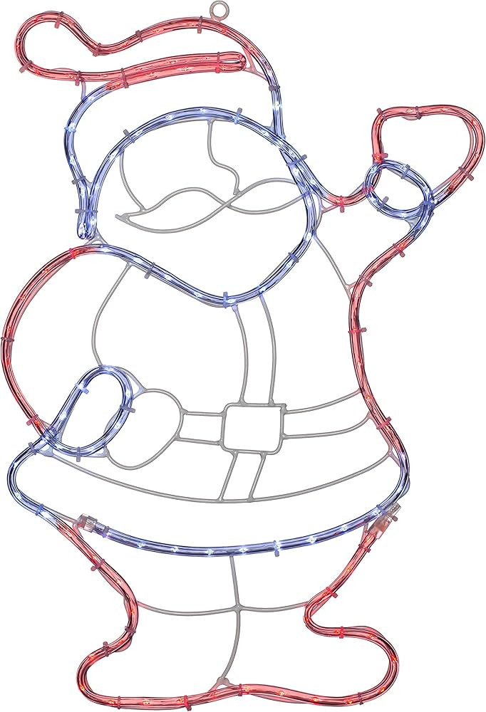 WeRChristmas Christmas Waving Santa Rope Light Silhouette Decoration, Red, 51 cm | Amazon (UK)