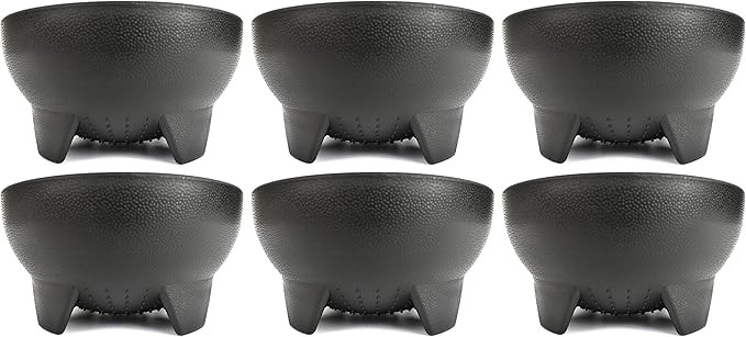 Set of 6 Black Salsa Bowls! 4.5" Diameter, 12 oz Bowls Perfect for Parties, Events, or Regular Us... | Amazon (US)